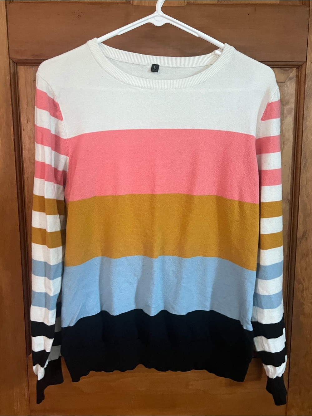 Color Block Striped Sweater - Picture 2 of 7